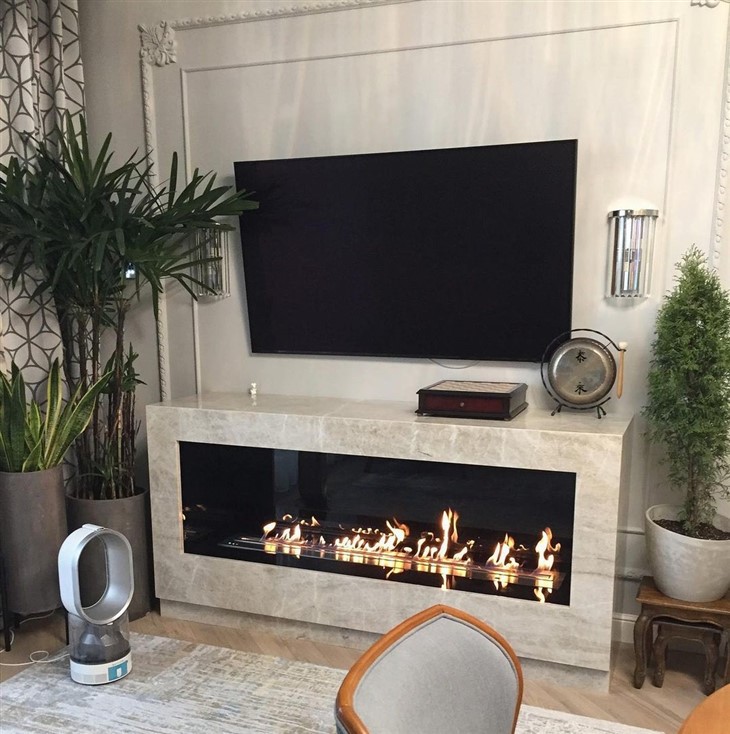 Built In Media Wall and Fire Manufacturer